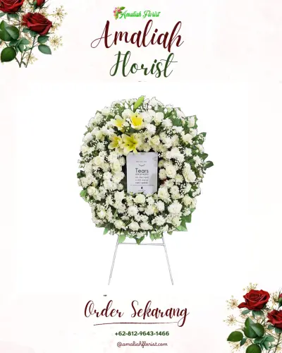 Krans Bunga Duka Cita di Hilimbowo Olora